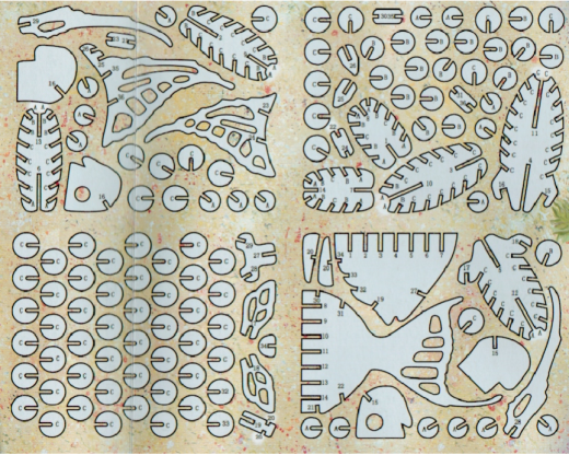 立体金鱼拼装模型图纸缩略图